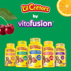 L’il Critters Immune C Daily Gummy Supplement Vitamin for Kids, Vitamin C, D and Zinc for Immune Support, Orange, Lemon, Strawberry and Cherry Flavors, 190 Gummies (Packaging May Vary) (Pack of 2)