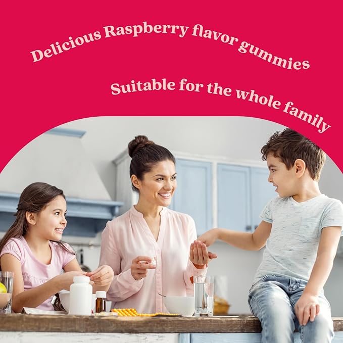 BeLive Elderberry Gummies with Zinc and Vitamin C - Immune Support Supplement with Vitamin D, A, E, B12 - Gummies for Healthy Bones & Teeth, Vegan, Keto & Non-GMO - Raspberry Flavor | 2-Pack