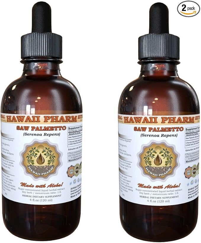 Hawaii Pharm Saw Palmetto (Serenoa Repens) Liquid Extract 2x2 fl.oz