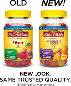 Nature Made Prebiotic Fiber Gummies for Adults and Kids, Fiber Supplement for Digestive System Support, 90 Gummies