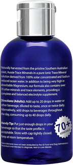 Aussie Trace Minerals - Magnesium Rich, Low Sodium, Complete Electrolyte Drops for Hydration, Energy & Recovery - 2oz / 60ml Liquid Supplement - Vegan, Keto Friendly