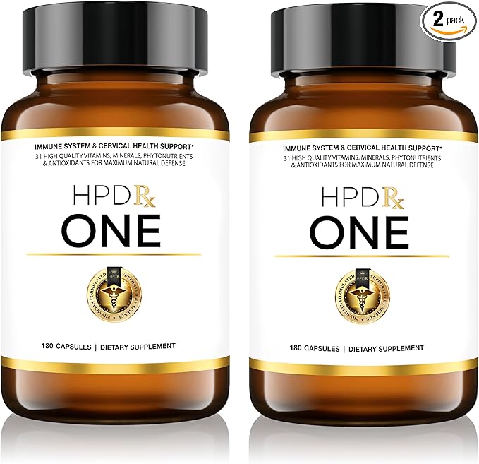 HPD Rx ONE Immunity Boost Multivitamin | Supplements for Women and Men | Advanced Immunity Defense Support | Helps Immune Response | 2-Month Supply, 360 Capsules, Pack of 2