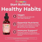 MARYRUTH'S Organics CoComelon Toddler Kids Multivitamin with Iron | Immune Support | Toddler Vitamins | USDA Organic | Sugar Free | Multivitamin Liquid Drops for Kids Ages 1-3 | Vegan | 1 Fl Oz