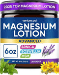 Magnesium Lotion with Arnica, MSM & Boswellia – Cooling Magnesium Cream – Lightweight Moisturizing Lotion for Legs & Feet – Safe for Kids – 6 fl oz