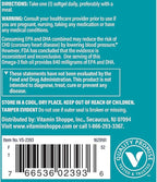 The Vitamin Shoppe Omega 3 Fish Oil 1100 mg EPA & DHA Softgels, Unflavored Fish Oil Supplement for Men and Women, Gluten Free, Dairy Free, 60 Softgels