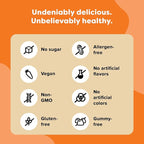 Renzo's Bright & Brainy Vitamin B6, Dissolving Kids Vitamin B6, 60 Sugar-Free Melty Tabs, Oh Oh Oh Orange Flavored
