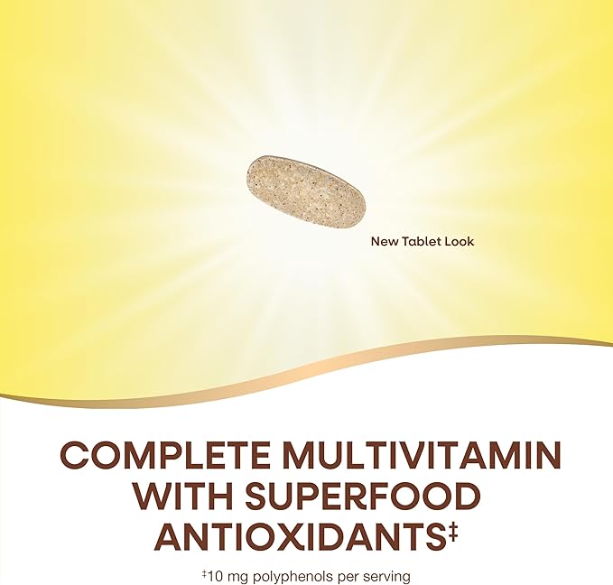 Nature's Way Alive! Women's 50+ Complete Multivitamins, Supports Healthy Heart, Brain, Bones*, Superfood Antioxidants(1), B-Vitamins, Gluten Free, 130 Tablets (Packaging May Vary)