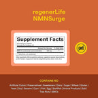 Natural Factors Regenerlife NMN NAD+ Boost, 300MG, 60 Vegetarian Capsules