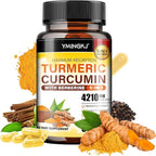 Turmeric Curcumin Supplement with Black Pepper & Bioactive Botanicals, Turmeric,Ginger, Berberine, Ceylon Cinnamon – Premium Supplement for Daily Wellness Support 60 Capsules