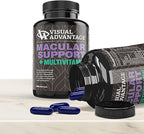Lunovus Macular Support Plus Multivitamin Based on AREDS 2 Study - Eye Vitamins for Macular Support - Mineral Supplement with Lutein and Zeaxanthin - 180 Soft Gels