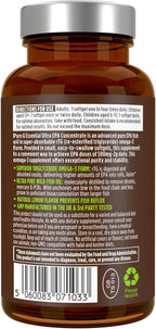 Igennus Ultra Pure Omega-3 EPA 500mg, Highly Concentrated IFOS Certified Wild Fish Oil, Advanced rTG Triglyceride Form, Non-GMO, 90 Small Softgels
