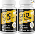 Probiotics for Men, 500 Billion CFUs & 12 Strains Mens Probiotic with Turmeric Cranberry, Goji, Gut Health for Men, for Digestive Health, Gut, Bloating & Gas, Immune, Energy Support, 60-Day Supply