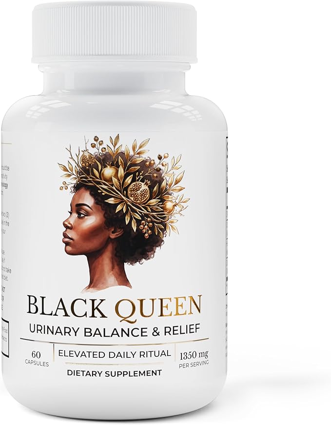 TODICAMP Melanin-Rich Physiology UTI Relief, D-Mannose with Cranberry, 1000mg D-Mannose Capsules for Urinary Tract Health for Women, Hibiscus Dandelion Root for Bladder Control & Kidney Cleanse