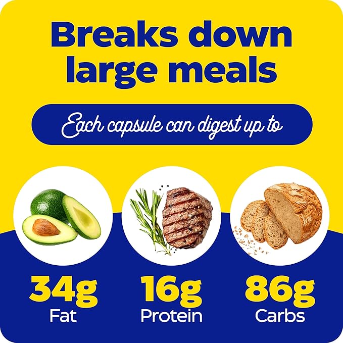 Enzymedica Digest Gold + ATPro, Maximum Strength Digestive Enzymes, Helps Digest Large Meals for Instant Bloating Relief, 45 Capsules