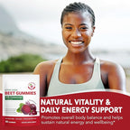 Beet Root Gummies | with CoQ10 + Grape Seed Extract | High-Potency Beet Root Concentrate | Supports Heart Health & Nitric Oxide Production | Sugar-Free | 90 Count