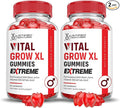 Justified Laboratories (2 Pack Vital Grow XL Extreme 2000MG Performance Gummies Advanced Formula Formulated with ACV Pomegranate Beet Juice Powder B12 Vegan Non GMO 120 Gummys