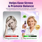 duwhot Women Methylated B-Complex Liquid Drops, Active B Vitamins B1 B2 B6 B9 (5-MTHF) & B12 1000 mcg, Vitamin C, Magnesium, Inositol, Choline & Herbal Blend for Energy, Stress Support, 2 Fl Oz