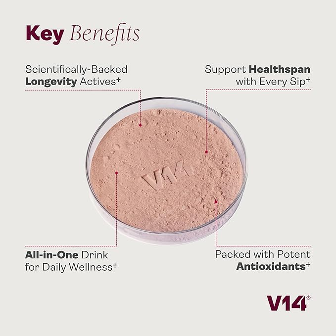 Youth & Earth V14 Reds Powder | NMNH, Spermidine, Magnesium Blend | Daily Wellness Powder | Gluten Free, Soy Free, Non-GMO | 30 Servings