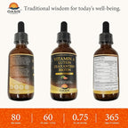 6 in 1 Vitamin A Liquid Drops with Lutein & Zeaxanthin, Vita A Retinyl Palmitate for Skin, Vision & Immune Support, Adults & Kids Ages 6+, Vegan, Non-GMO, 2 Fl Oz