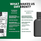 Organic Gelatinized Black Maca 3X Stronger 200 Capsules for Men & Women, Natural Energy Supplement for Focus, Performance, Stamina & Endurance, Mood Enhancement & Stability, Mental Clarity 1000mg x 2