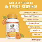 MARYRUTH'S Vitamin D3 Gummies | 2 Month Supply | Adults & Kids Vitamin D Gummy | Immune Support Supplement | VIT D3 1000IU for Bone Health&Muscle Function | Vegan | Non-GMO | Gluten Free | 60