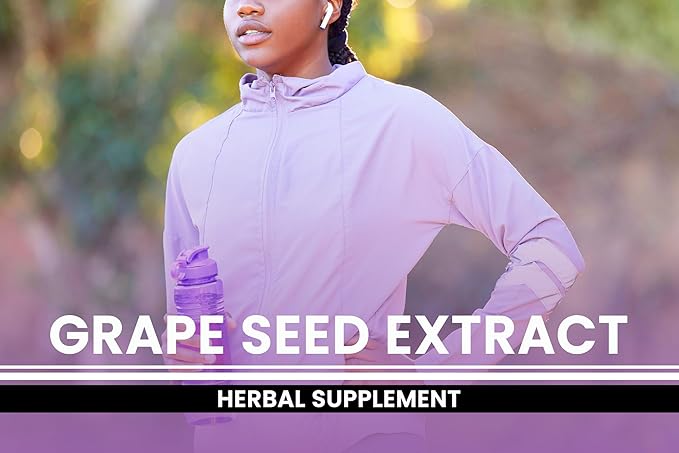 PURE ORIGINAL INGREDIENTS Grape Seed Extract (365 Capsules) No Magnesium Or Rice Fillers, Always Pure, Lab Verified