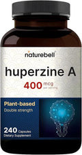 NatureBell Huperzine A 400mcg - 240 Capsules - Brain, Focus & Memory Support* - Plant-Based Nootropic Supplement - Non-GMO & Gluten-Free