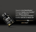 DLNIA 32 in 1 Liver Cleanse Detox & Repair Formula with Apple Cider Vinegar, Milk Thistle Supplement, Artichoke, Dandelion Root Supplement - Non-GMO & Vegan Herbal Liver Support & Repair