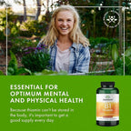Swanson Vitamin B1 (Thiamin) - Promotes Healthy Metabolism and Provides Energy Support - Natural Vitamin Supplement Supporting Optimum Nerve Cell Function - (250 Capsules, 100mg Each)