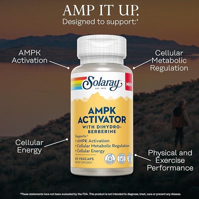 SOLARAY AMPK Activator with Dihydroberberine, 60 CT