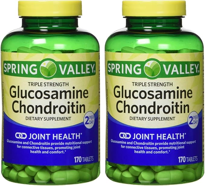 Spring Valley - Glucosamine Chondroitin, Triple Strength, 340 Tablets, Twin Pack