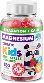 DR. MORITZ Sugar-Free Calm Magnesium Gummies for Kids and Adults - Non-GMO Magnesium Citrate Gummies - Raspberry Flavor - 1-Pack (180 Count)