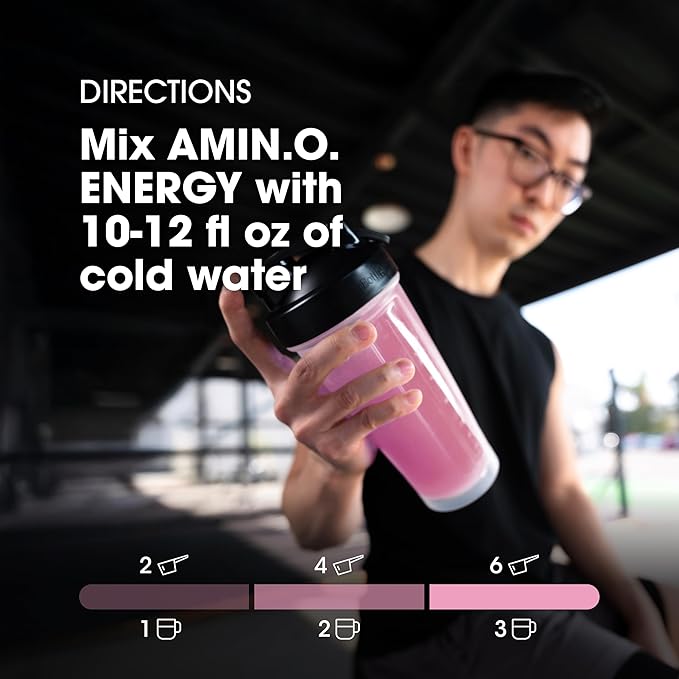 Optimum Nutrition Amino Energy Powder Plus Focus, with BCAA, Electrolytes, and Caffeine, Watermelon, 30 Servings (Packaging May Vary) (Pack of 6)