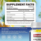 Alpha Lipoic Acid 600mg Gummies, Sugar Free Chewable R Lipoic Acid Supplement for Antioxidant & Nervous System Support, Brian & Skin Health, Pineapple Flavor, 60 Count