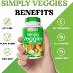Simply Nature's Pledge - Made with Whole Food Superfoods, Packed with Beta Carotene & 18 Different Vegetables - 100% Soy Free (90 Count (Pack of 3))