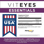 Viteyes Essentials Eye Health Dietary Supplement, Lutein & Zeaxanthin for Macular Support, 90 Capsules