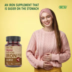 DEVA Nutrition Vegan Chelated Iron 29 mg Fortified with B-12 - High Potency, Easy to Swallow - 90 Tablets, 2-Pack