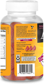 Airborne 750mg Vitamin C Gummies For Adults, Immune Support Supplement with Powerful Antioxidants Vitamins A C & E - 63 Gummies, Blueberry Pomegranate Flavor