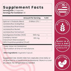 Optimal Prime Vaginal Probiotics for Women with Prebiotics, Cranberry Extract, and a Lactobacillus Probiotic Blend, Supports Healthy Vaginal Flora, Odor Control, pH Balance, 60 Capsules (Pack of 3)