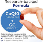 Xtendlife Xtend-Quinol CoQ10 Supplement for Heart Health, Cellular Energy, and Aging Health - Ubiquinol and GG for CoEnzyme Q10 Production - 60 Day Supply