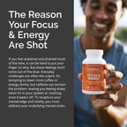 BRAINMD Dr Amen Focus & Energy - 120 Capsules - Mental Endurance Booster, Promotes Concentration & Attention - Caffeine Free, Gluten Free - 30 Servings