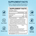 Probiotics for Women & Men, 300 Billion CFU Probiotics from 12 Strains + Organic Prebiotics Blend for Daily Digestive, Immune, Gut, Bloating, Gut Health for Women & Men, Shelf Stable - 60 Capsules