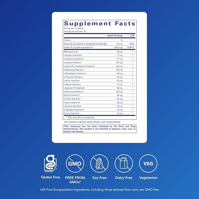 Pure Encapsulations Amino-NR | Natural Ratio Amino Acid Complex Support for Immune Function and Athletic Activity* | 180 Capsules