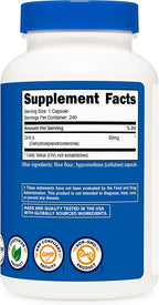 Nutricost DHEA 50mg, 240 Capsules - Gluten Free, Soy Free, Non-GMO, Supplement