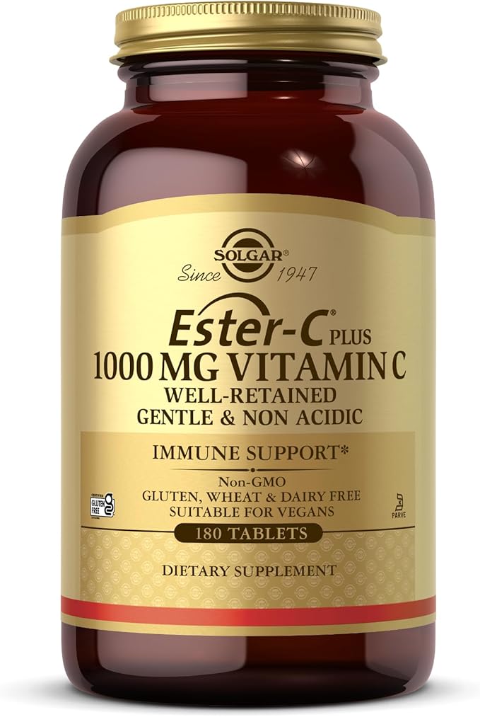 Solgar, Vitamin C W Ester Plus 1000mg, 180 Count
