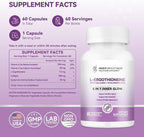 Inner Brightness L-Ergothioneine Supplements with Hyaluronic Acid & Collagen for Women, Non-GMO, Gluten Free, Vegan, Promotes Longevity & Healthy Aging, 60 Capsules