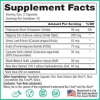 Peak Pure & Natural Colon Support - Colon Cleanse and Detox Supplement for Digestive Health - Gut Health Support with Inulin and Senna Leaf Extracts - with Fiber, Prebiotics, and Probiotics - 1 Pack