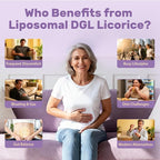 Liposomal DGL Licorice Root Extract - Deglycyrrhizinated Licorice with L-Glutamine, Marshmallow, Clove, and Slippery Elm - Digestive, Stomach Lining, Elimination, Max Absorption, 120 Servings