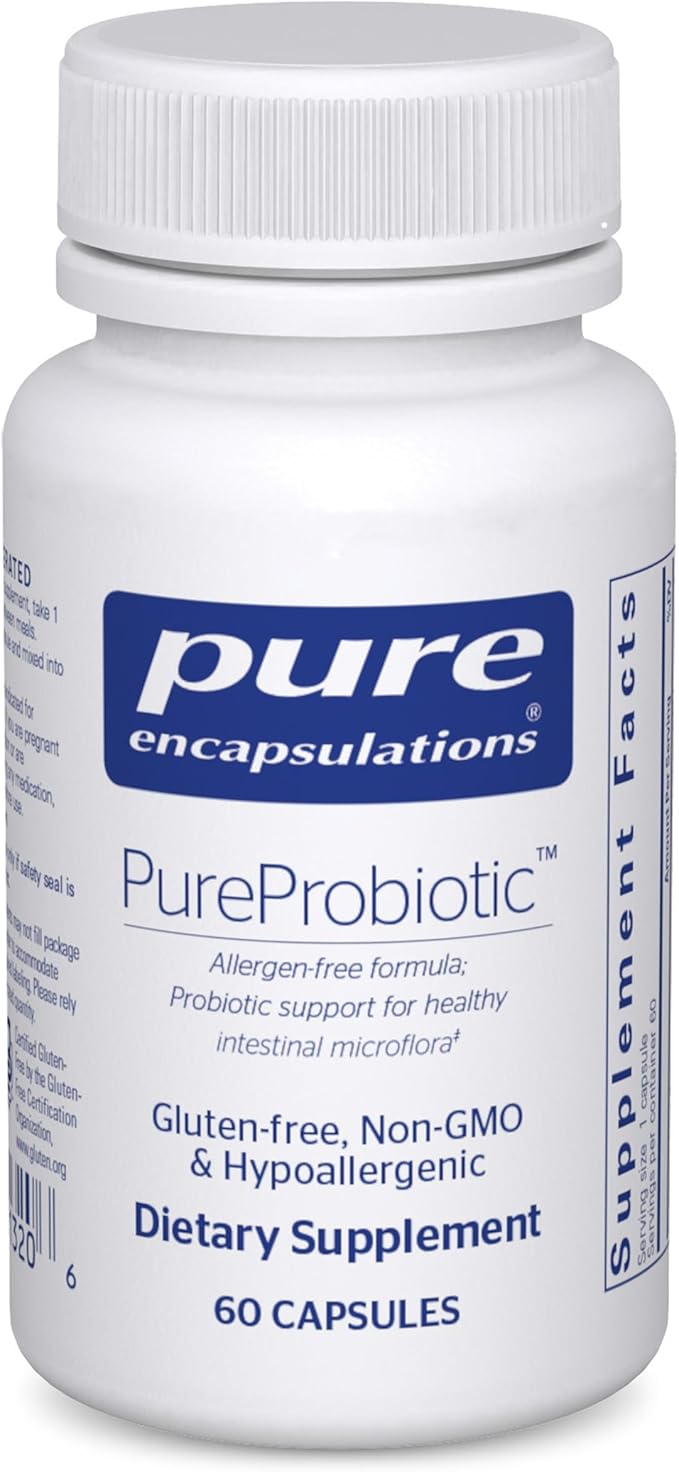 Pure Encapsulations PureProbiotic | Allergen-Free Multi-Strain Probiotic Formula for Immune and Gastrointestinal Health* | 60 Capsules