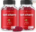 NutraChamps Tart Cherry Gummies - Tart Cherry Extract with Celery Seed - 60 Vegan Gummies (2-Pack)